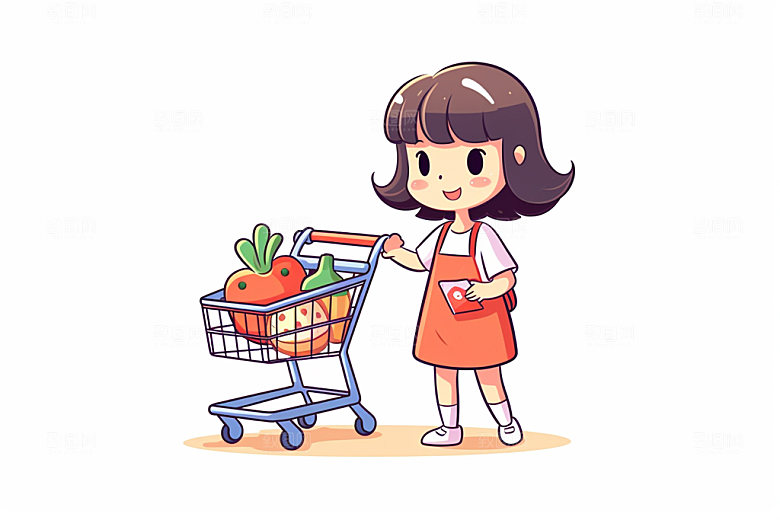 电商促销扁平风人物插画矢量素材