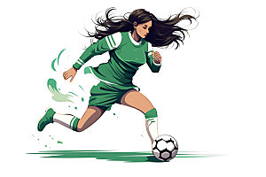 足球世界杯体育扁平风插画