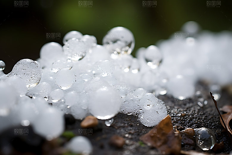 冰雹天气现象自然灾害摄影图