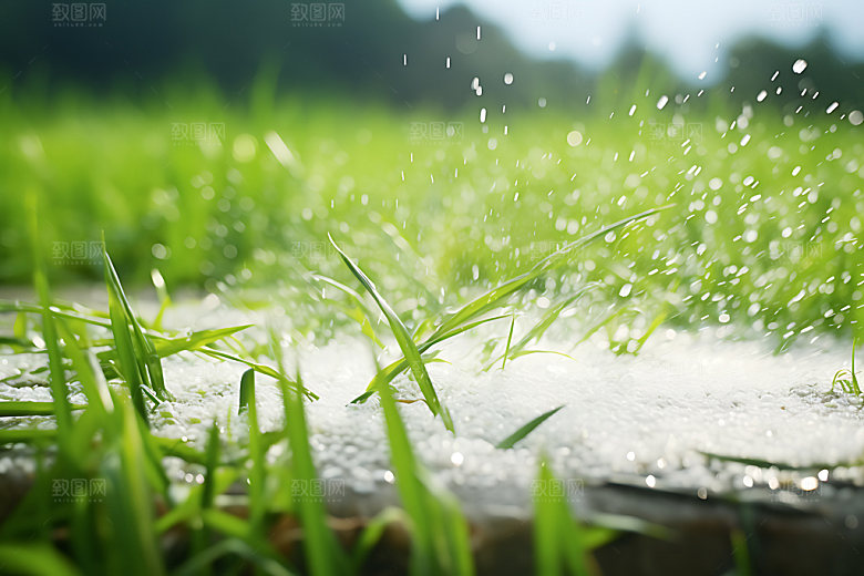 冰雹高清自然灾害摄影图