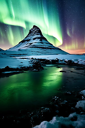 冰岛自然极地摄影图