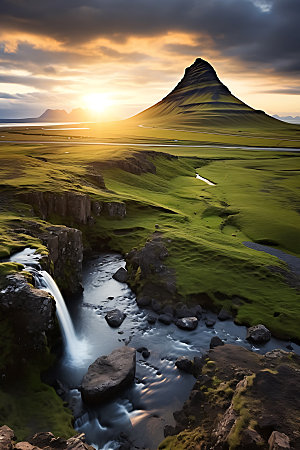 冰岛旅游风光摄影图