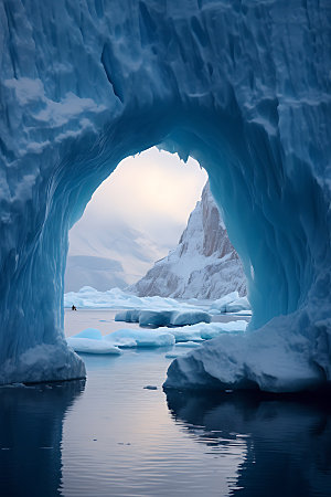 冰洞自然高清摄影图