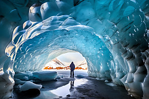冰洞高清自然摄影图