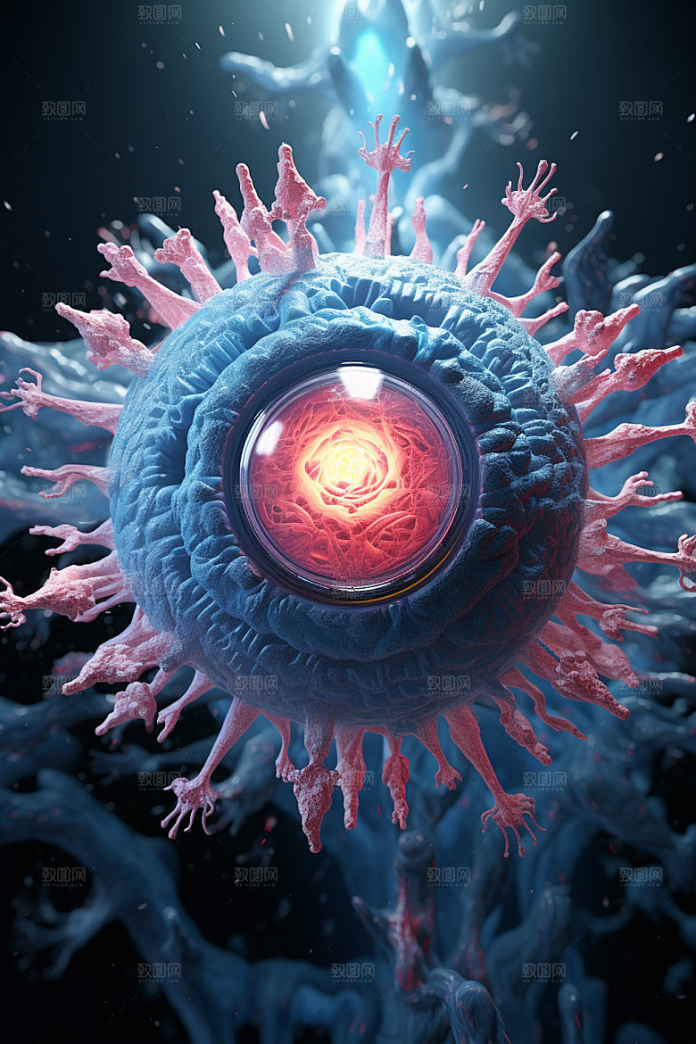 病毒生物3D模型