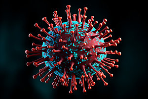 病毒3D细菌模型