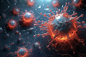 病毒细胞生物模型