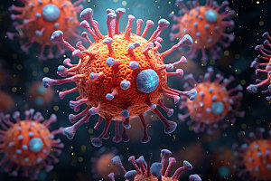 病毒细胞3D模型