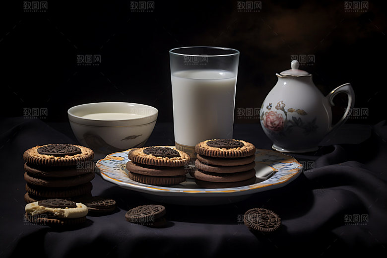 饼干点心高清生活摄影图