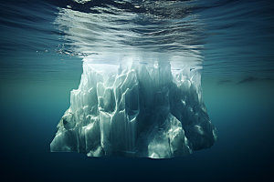 冰块创意通透摄影图