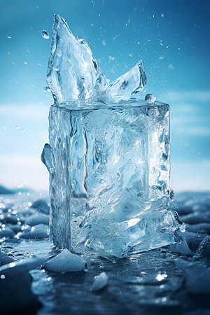 冰块创意寒冷摄影图