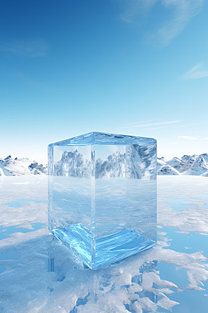 冰块高清创意摄影图