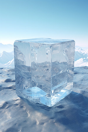冰块自然创意摄影图