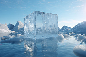 冰块创意寒冷摄影图