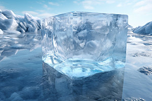 冰块透明高清摄影图