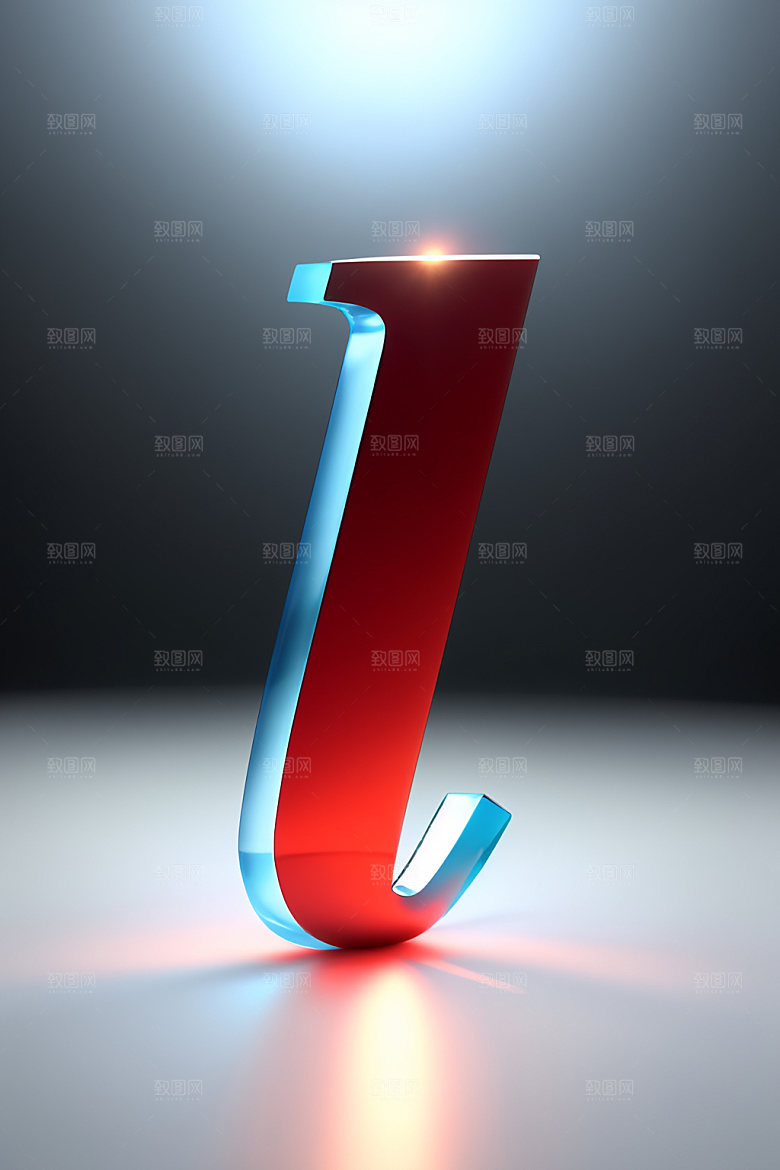 冰块字母英文晶莹剔透艺术字