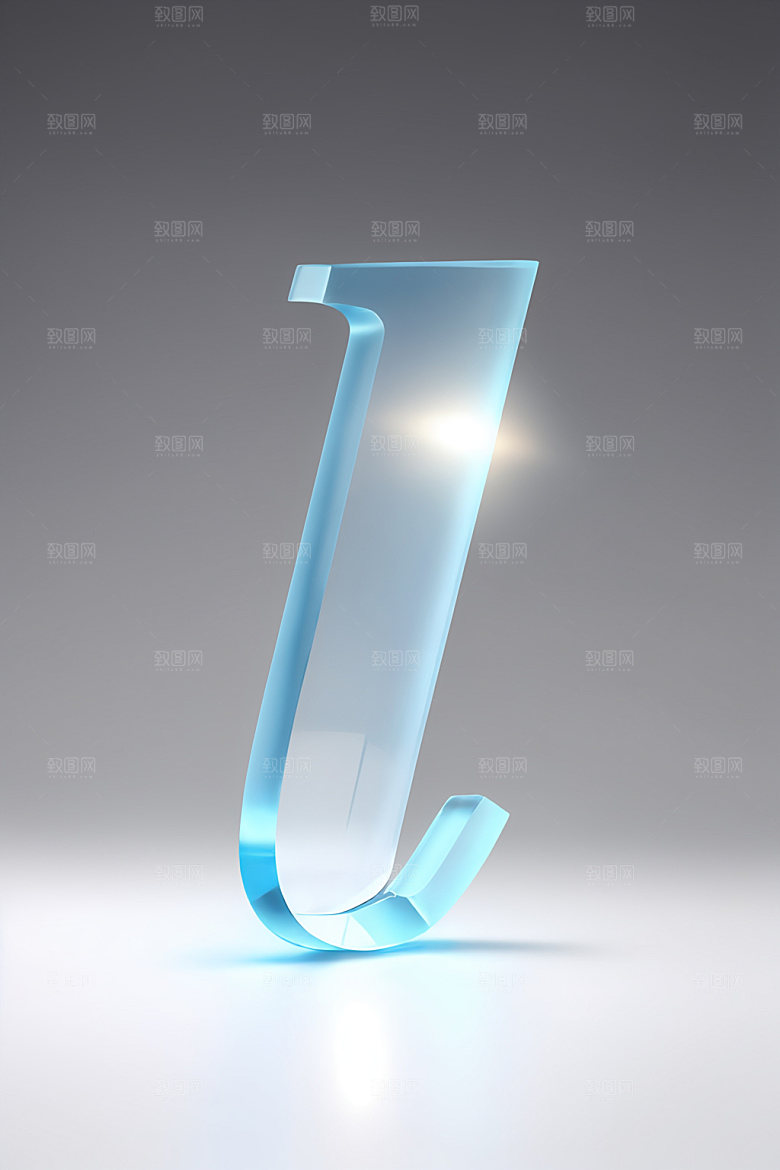 冰块字母创意晶莹剔透艺术字