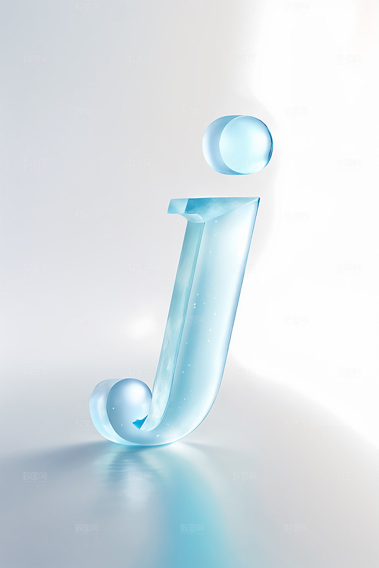 冰块字母玻璃立体艺术字