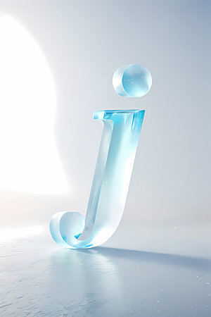 冰块字母透明玻璃艺术字