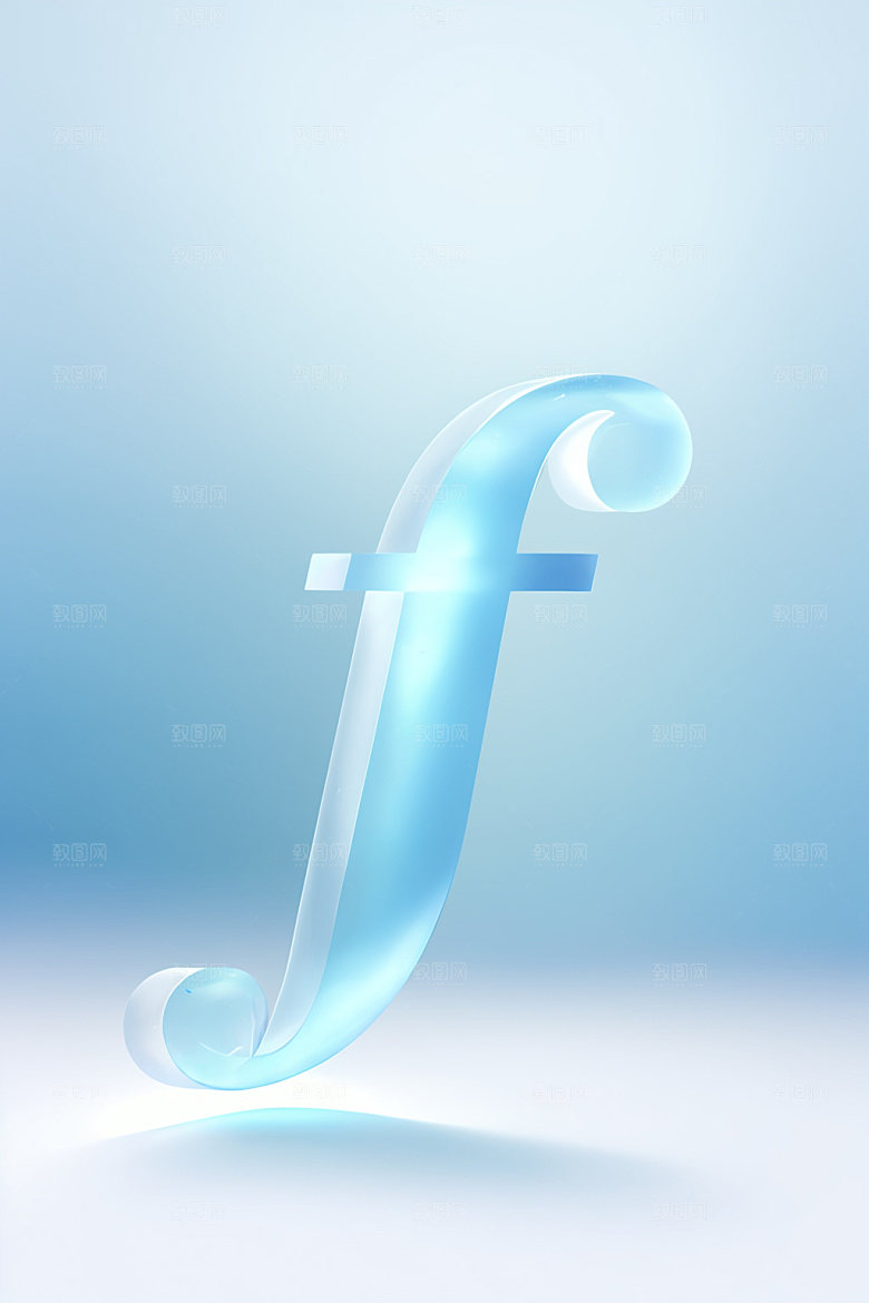 冰块字母透明玻璃艺术字