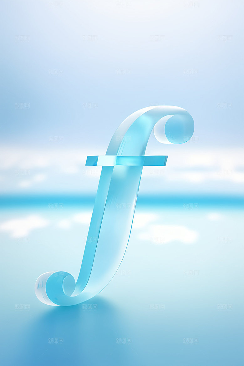 冰块字母英文创意艺术字