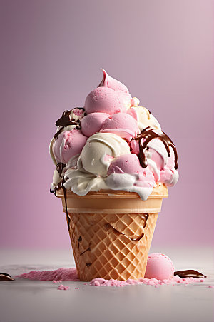 冰淇淋冷饮夏天摄影图