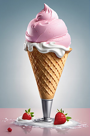 冰淇淋夏天夏季摄影图