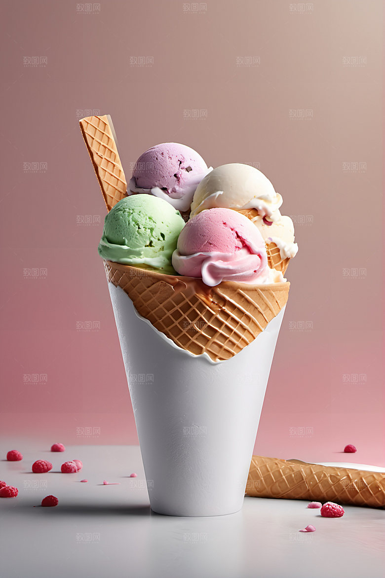 冰淇淋高清美食摄影图