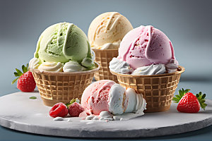 冰淇淋高清夏季摄影图