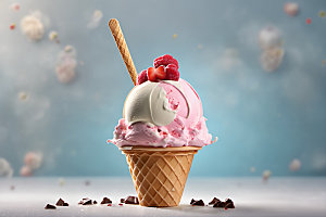 冰淇淋清凉夏季摄影图