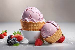 冰淇淋夏天高清摄影图