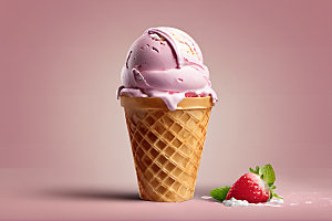 冰淇淋清凉夏季摄影图