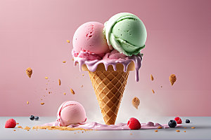 冰淇淋夏季夏天摄影图