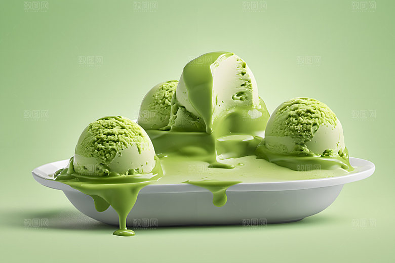 冰淇淋夏季解暑摄影图