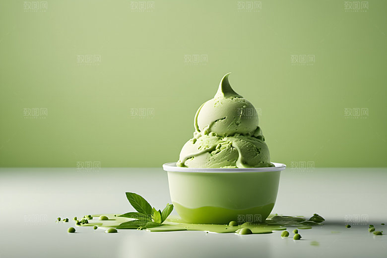 冰淇淋蛋筒夏季摄影图