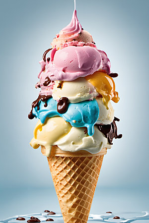 冰淇淋冷饮夏季摄影图