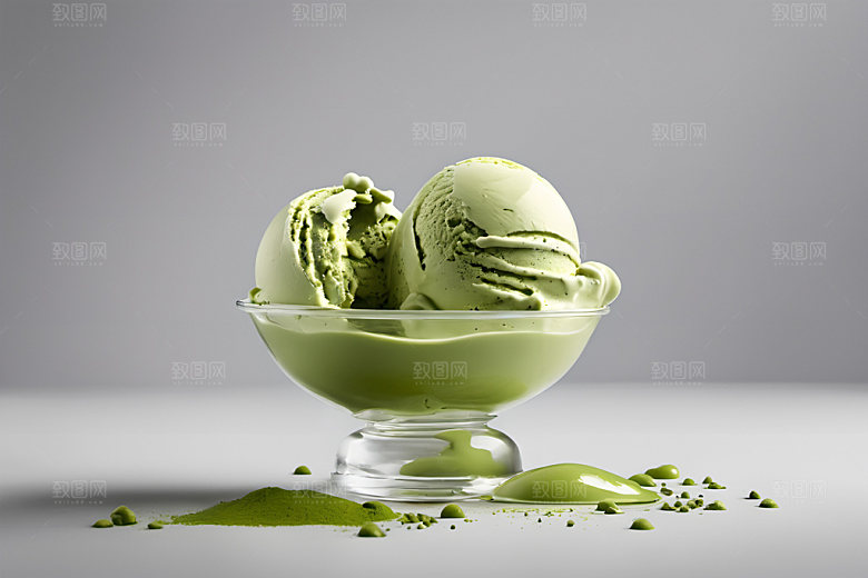 冰淇淋夏天清凉摄影图