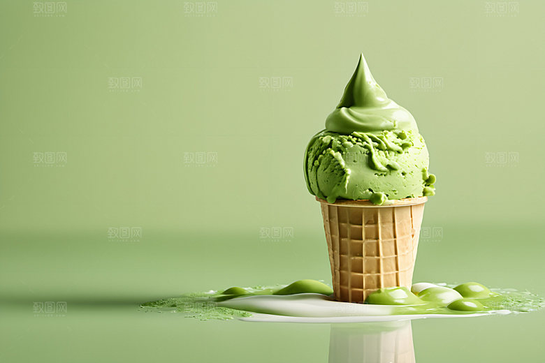 冰淇淋甜点夏天摄影图
