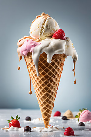 冰淇淋冷饮清凉摄影图