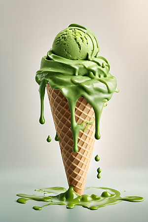 冰淇淋创意清凉摄影图