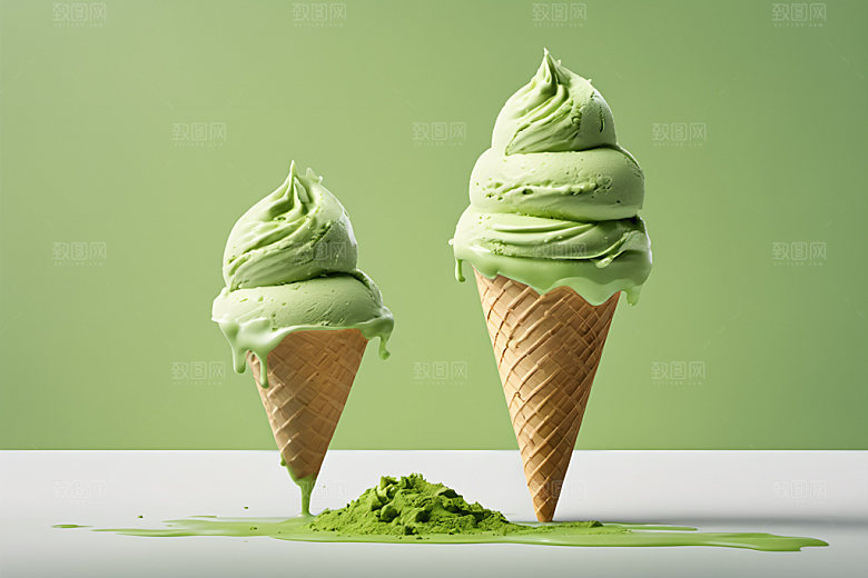 冰淇淋夏天美食摄影图