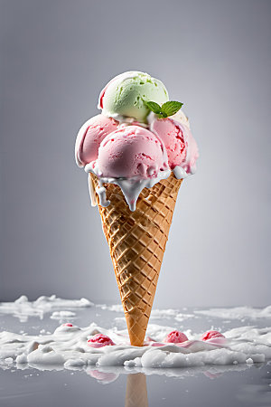 冰淇淋夏日夏天摄影图