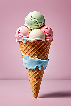 冰淇淋美食冷饮摄影图