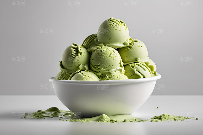 冰淇淋美食解暑摄影图