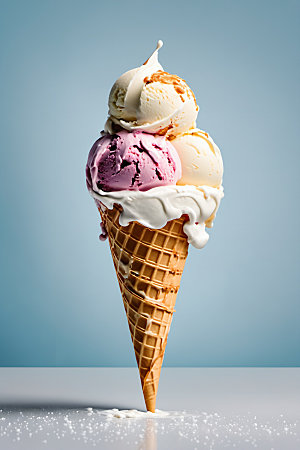 冰淇淋清凉夏天摄影图