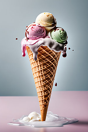 冰淇淋冷饮清凉摄影图