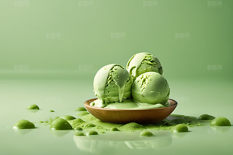 冰淇淋甜点夏季摄影图