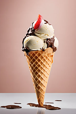 冰淇淋冷饮甜点摄影图