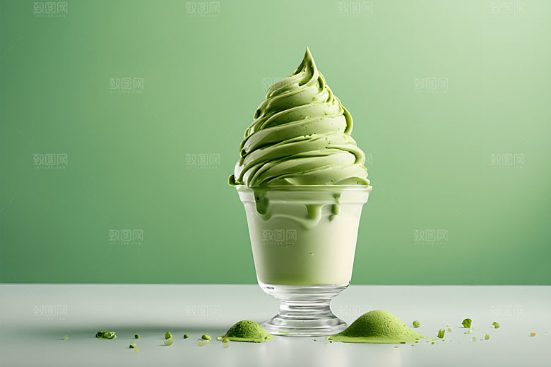 冰淇淋夏日蛋筒摄影图