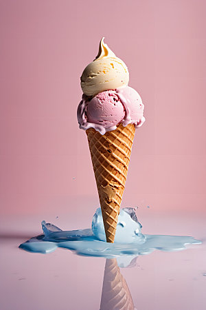 冰淇淋甜点冷饮摄影图
